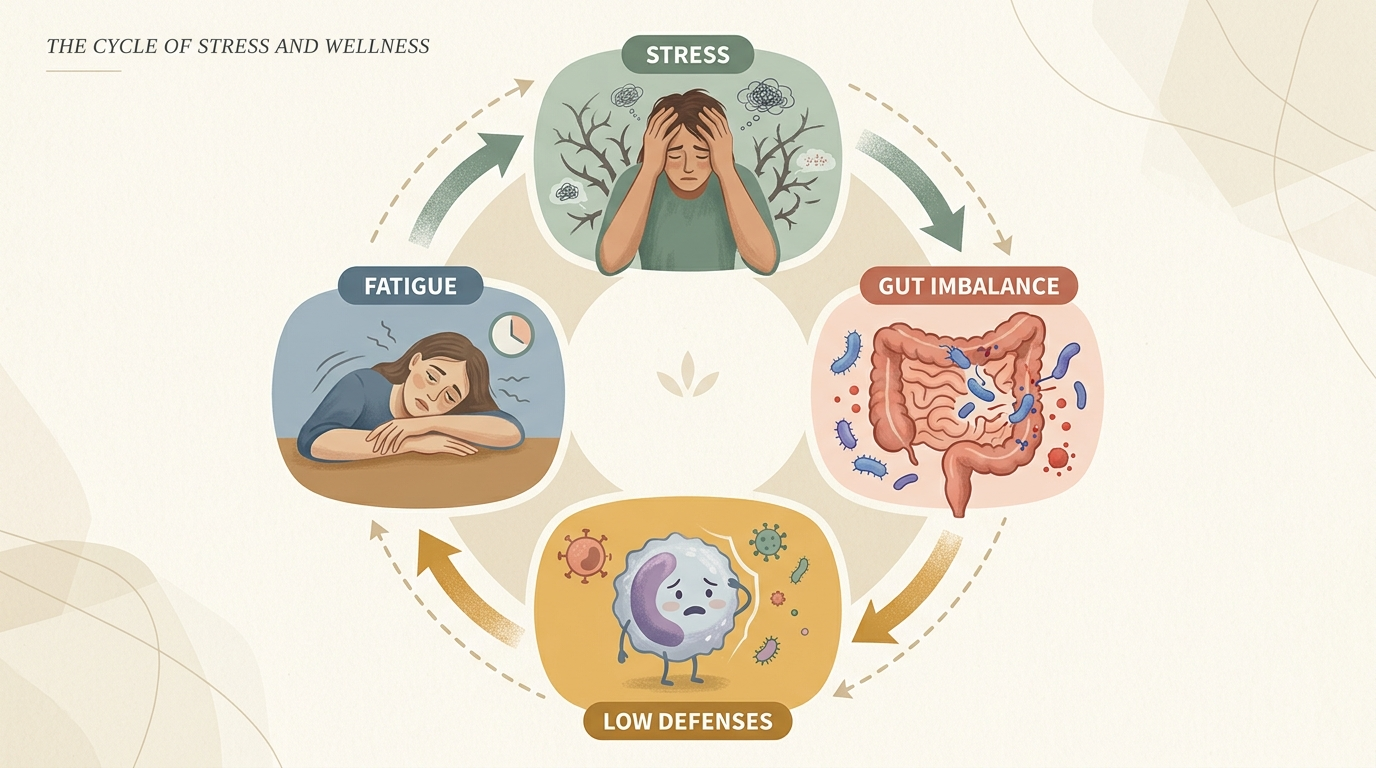 The cycle of stress and wellness